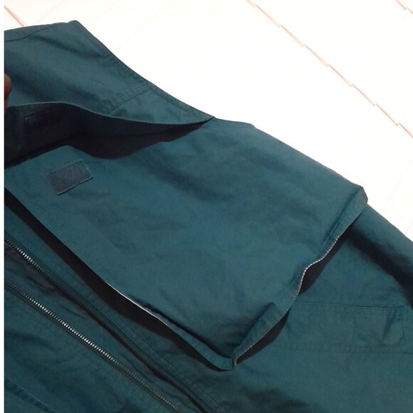 Vintage Eddie Bauer Hooded Fisherman's Vest  Large Vintage Casual Jacket Coastal - Picture 7 of 9